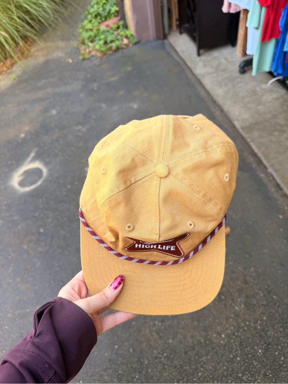 High Life Tan Rope-Trim Cap - Picture 4 of 4